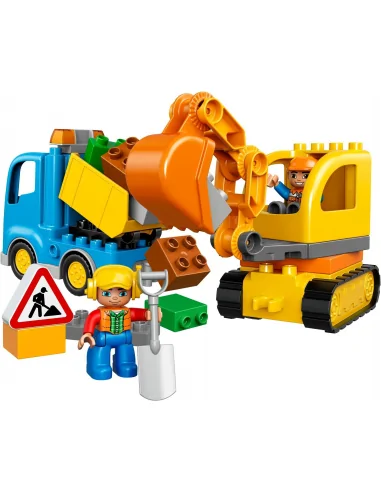 LEGO Duplo, Ciężarówka i koparka gąsienicowa, zestaw klocków, 10812