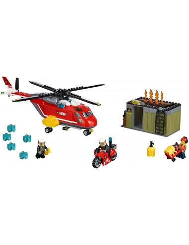 LEGO City, Helikopter strażacki, zestaw klocków, 60108