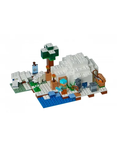 LEGO Minecraft, Igloo niedźwiedzia polarnego, zestaw klocków, 21142