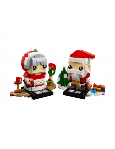 LEGO Seasonal, BrickHeadz Święty Mikołaj i Pani Mikołajowa, zestaw klocków, 40274