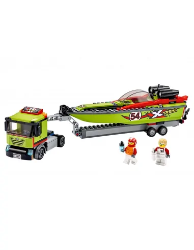 LEGO City, Transporter łodzi wyścigowej, zestaw klocków, 60254