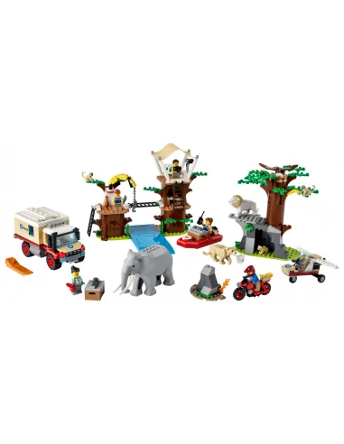 LEGO City, Obóz ratowników dzikich zwierząt, zestaw klocków, 60307