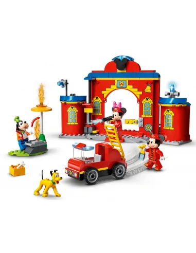 LEGO Disney, Remiza i wóz strażacki Myszki Miki i przyjaciół, zestaw klocków, 10776