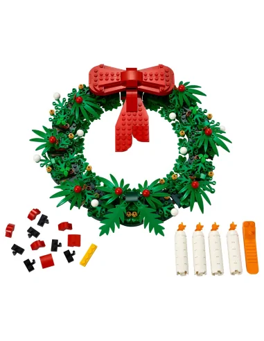 LEGO Seasonal, Bożonarodzeniowy wieniec 2 w 1, zestaw klocków, 40426