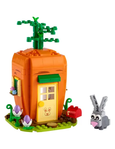 LEGO Seasonal, Marchewkowy domek zajączka wielkanocnego, zestaw klocków, 40449